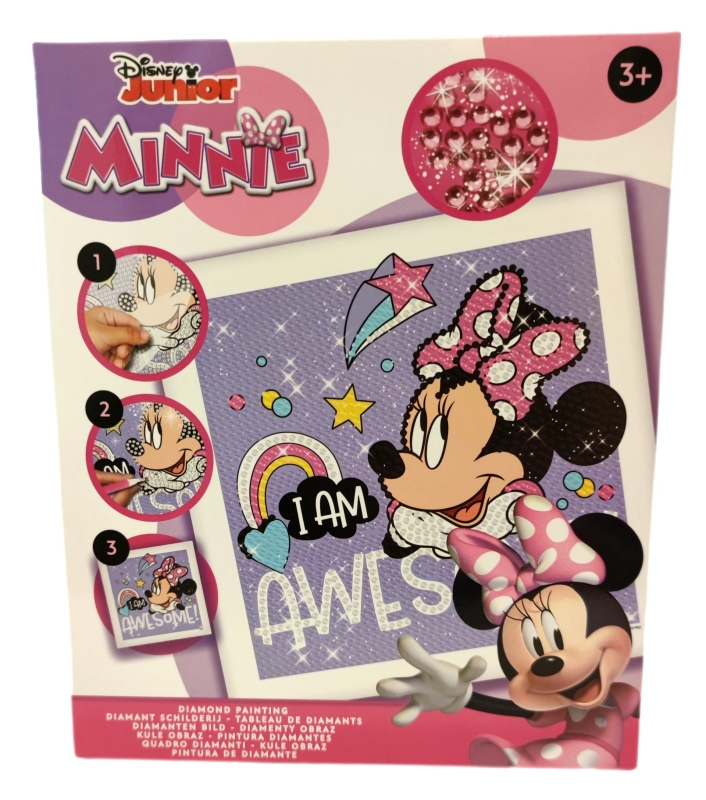 Diamont Painting mit dem Motiv von Minnie Mouse